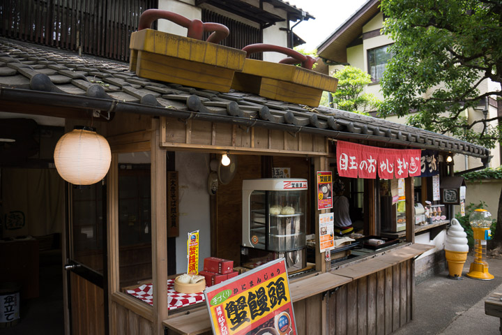 蟹饅頭、目玉のおやじまんじゅう、じゃころっけの並び