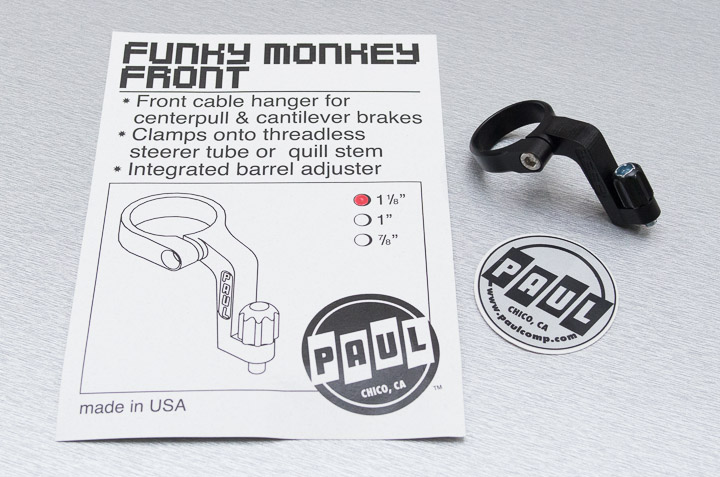 Paul Funky Monkey Frontはコラム径に応じて3種類ある。間違えないよう購入前に注意