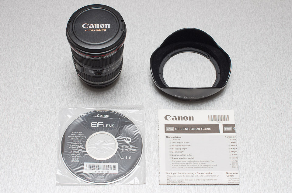 Canon EF17-40mm F4L USM購入！ 手持ちのLレンズとサイズ比較してみた 