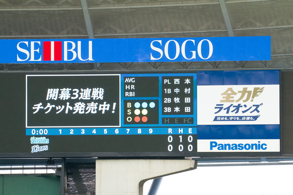 右側。左上の枠は広告なのか、試合に関係ある情報が今後出るのか、どっちだろう