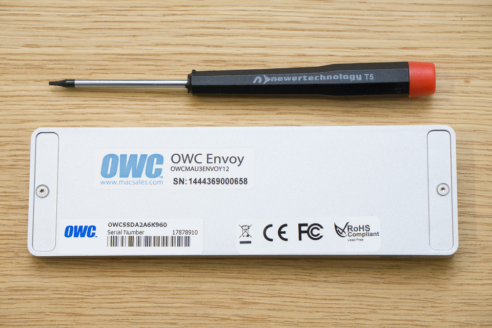 OWC EnvoyのネジはT5