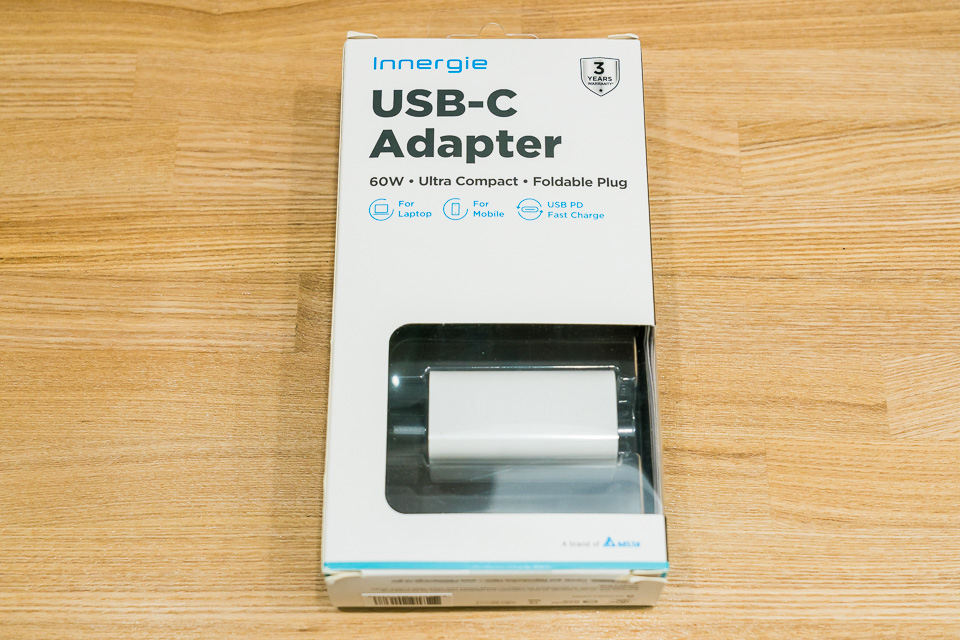 Innergie 60C USB-C Laptop Adapterのパッケージ