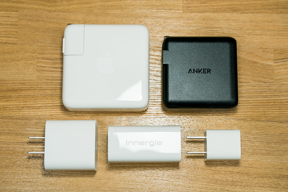 紹介した全製品を、Anker PowerPort Speed 1 PD 60とまとめて比較